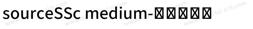 sourceSSc medium字体转换